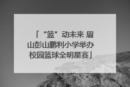 “篮”动未来 眉山彭山鹏利小学举办校园篮球全明星赛