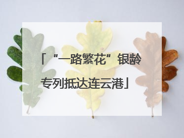 “一路繁花”银龄专列抵达连云港