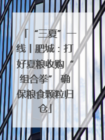 “三夏”一线丨肥城：打好夏粮收购“组合拳” 确保粮食颗粒归仓
