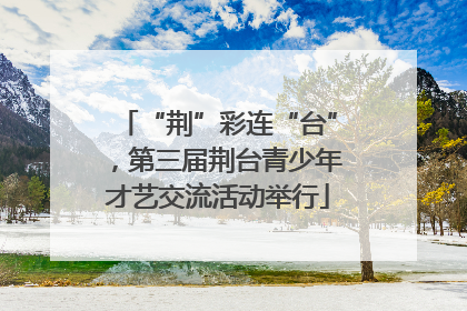 “荆”彩连“台”，第三届荆台青少年才艺交流活动举行