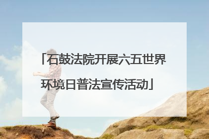 石鼓法院开展六五世界环境日普法宣传活动