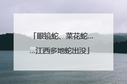 眼镜蛇、菜花蛇……江西多地蛇出没