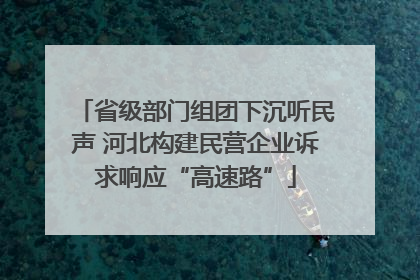省级部门组团下沉听民声 河北构建民营企业诉求响应“高速路”
