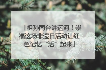 祖孙同台讲运河！崇福这场非遗日活动让红色记忆“活”起来
