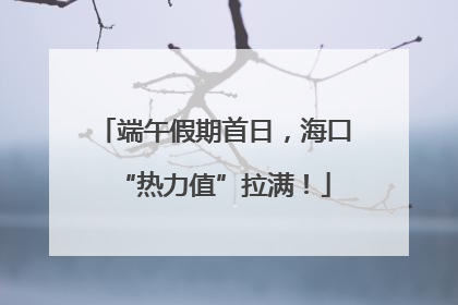 端午假期首日，海口“热力值”拉满！