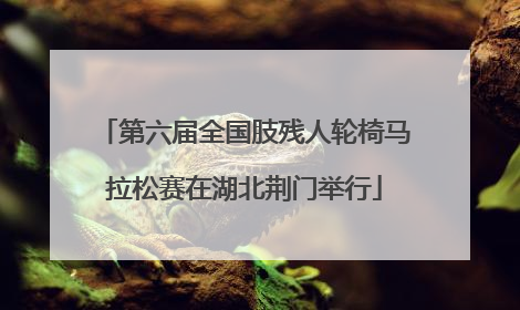 第六届全国肢残人轮椅马拉松赛在湖北荆门举行