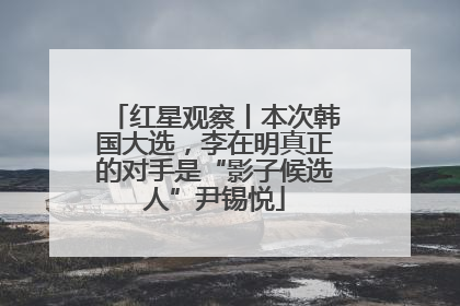 红星观察丨本次韩国大选，李在明真正的对手是“影子候选人”尹锡悦