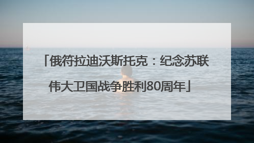 俄符拉迪沃斯托克：纪念苏联伟大卫国战争胜利80周年