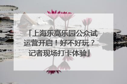 上海乐高乐园公众试运营开启!好不好玩?记者现场打卡体验