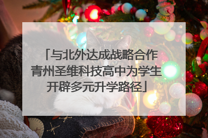 与北外达成战略合作 青州圣维科技高中为学生开辟多元升学路径