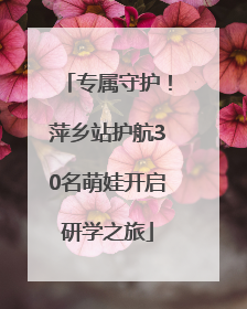 专属守护！萍乡站护航30名萌娃开启研学之旅