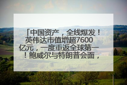 中国资产，全线爆发！英伟达市值增超7600亿元，一度重返全球第一！鲍威尔与特朗普会面，他们聊了什么？