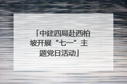 中建四局赴西柏坡开展“七一”主题党日活动
