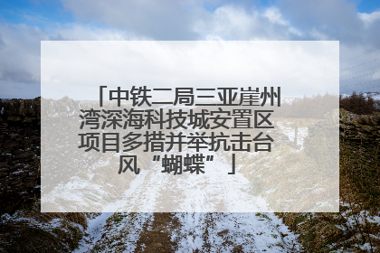 中铁二局三亚崖州湾深海科技城安置区项目多措并举抗击台风“蝴蝶”