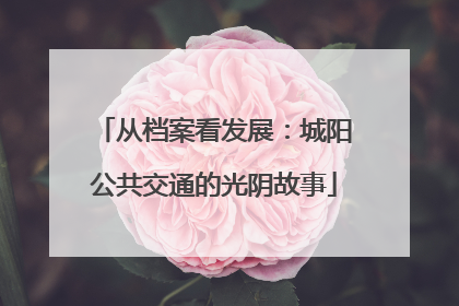 从档案看发展：城阳公共交通的光阴故事