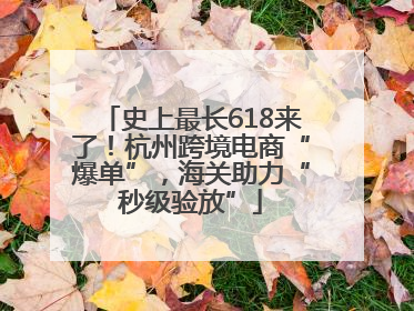 史上最长618来了！杭州跨境电商“爆单”，海关助力“秒级验放”