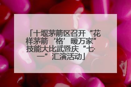 十堰茅箭区召开“花样茅箭‘格’暖万家”技能大比武暨庆“七·一”汇演活动