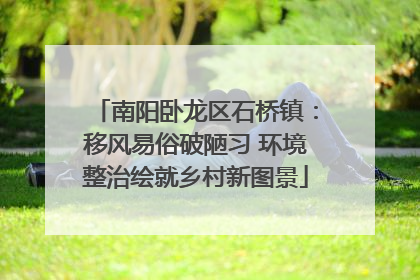 南阳卧龙区石桥镇：移风易俗破陋习 环境整治绘就乡村新图景