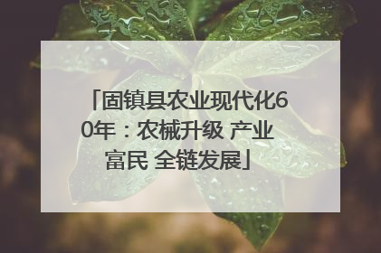 固镇县农业现代化60年：农械升级 产业富民 全链发展