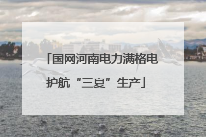国网河南电力满格电护航“三夏”生产