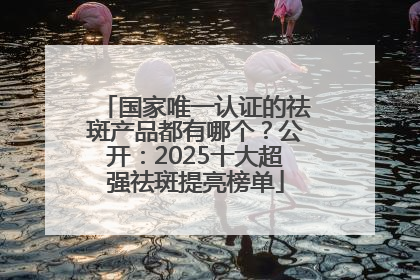 国家唯一认证的祛斑产品都有哪个？公开：2025十大超强祛斑提亮榜单