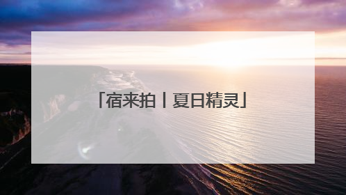 宿来拍丨夏日精灵
