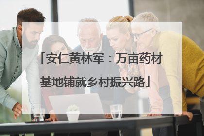 安仁黄林军：万亩药材基地铺就乡村振兴路
