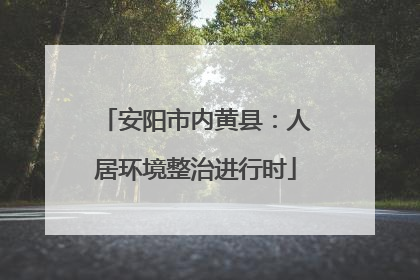 安阳市内黄县：人居环境整治进行时