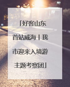 好客山东 首站威海丨我市迎来入境游主题考察团