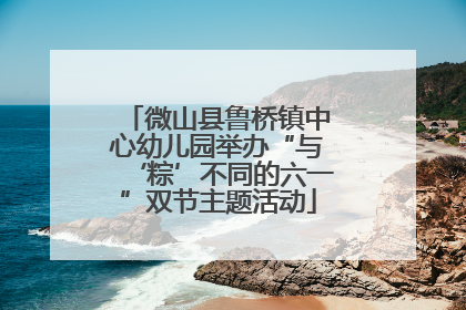 微山县鲁桥镇中心幼儿园举办“与‘粽’不同的六一”双节主题活动