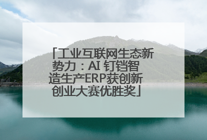 工业互联网生态新势力：AI 钉铛智造生产ERP获创新创业大赛优胜奖