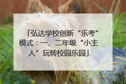 弘达学校创新“乐考”模式：一、二年级“小主人”玩转校园乐园