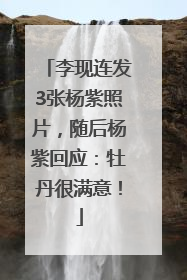 李现连发3张杨紫照片，随后杨紫回应：牡丹很满意！