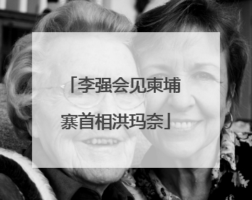 李强会见柬埔寨首相洪玛奈