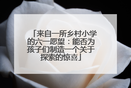 来自一所乡村小学的六一愿望：能否为孩子们制造一个关于探索的惊喜