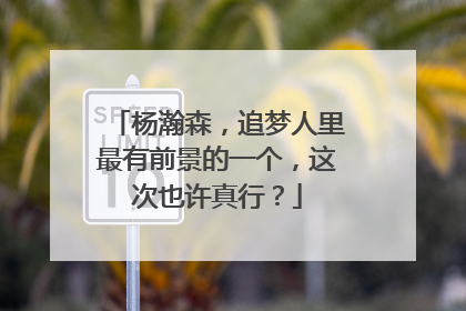 杨瀚森，追梦人里最有前景的一个，这次也许真行？