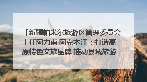 新疆帕米尔旅游区管理委员会主任阿力甫·阿克木汗：打造高原特色文旅品牌 推动县域旅游高质量发展｜第七届全国县域旅游研究成果发布系列活动