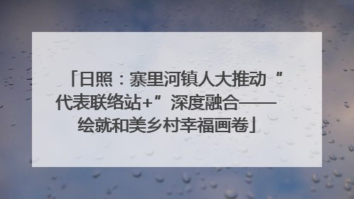 日照：寨里河镇人大推动“代表联络站+”深度融合——绘就和美乡村幸福画卷