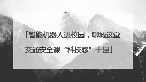 智能机器人进校园，聊城这堂交通安全课“科技感”十足