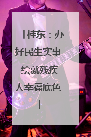 桂东：办好民生实事 绘就残疾人幸福底色