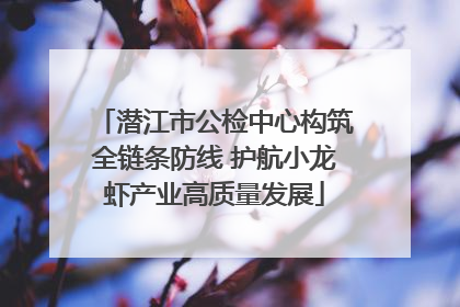 潜江市公检中心构筑全链条防线 护航小龙虾产业高质量发展