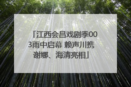江西会昌戏剧季003雨中启幕 赖声川携谢娜、海清亮相