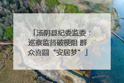 汤阴县纪委监委：巡察监督破梗阻 群众喜圆“安居梦”