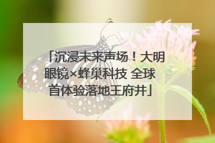 沉浸未来声场！大明眼镜×蜂巢科技 全球首体验落地王府井