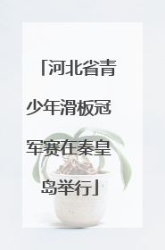 河北省青少年滑板冠军赛在秦皇岛举行