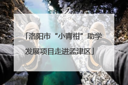 洛阳市“小青柑”助学发展项目走进孟津区