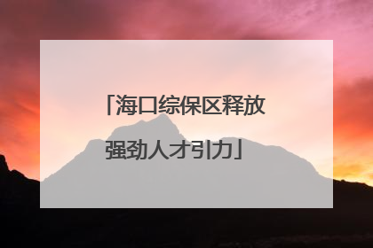 海口综保区释放强劲人才引力