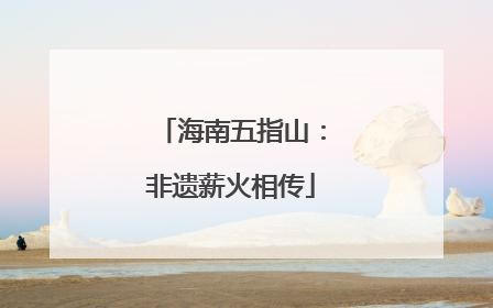 海南五指山：非遗薪火相传