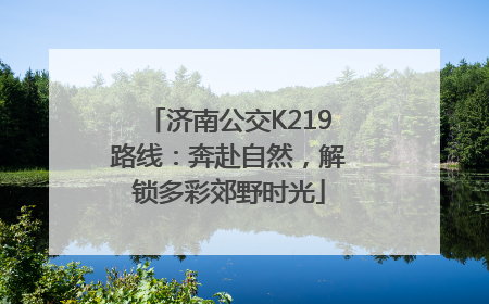 济南公交K219路线：奔赴自然，解锁多彩郊野时光
