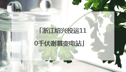 浙江绍兴投运110千伏谢慕变电站